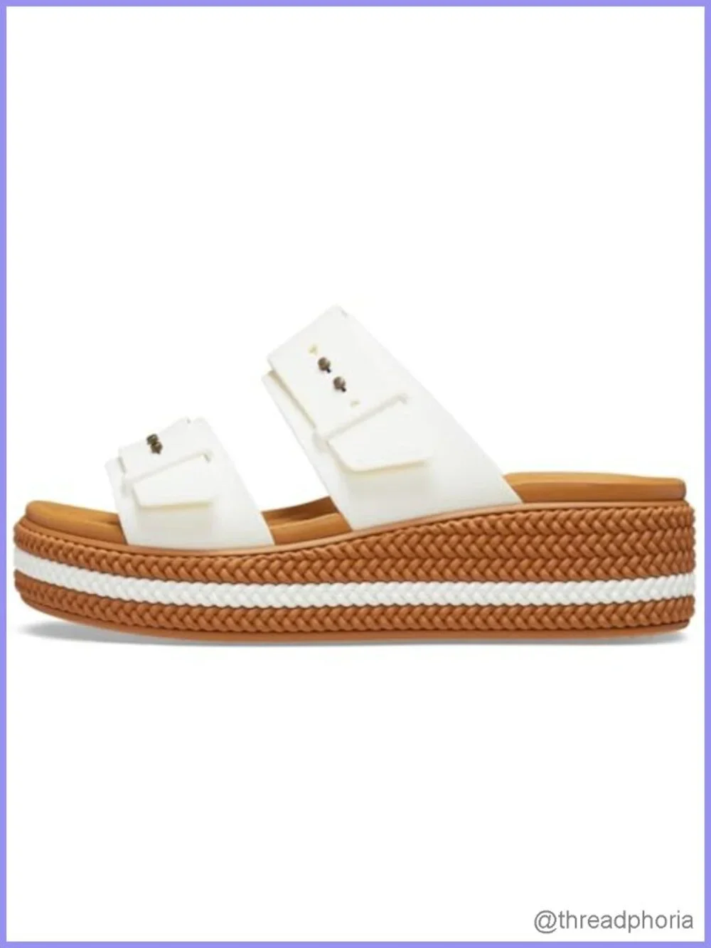 Crocs Brooklyn Buckle Low Wedges Women's Sandals Slingback Comfort